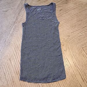 Maternity stripe blue and white tank top size S Isabel Maternity